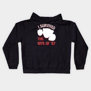 I Survived The Bite of '87 Kids Hoodie